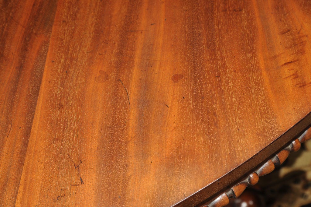 Scottish Center Table in Mahogany with Pedestal Base, Scotland