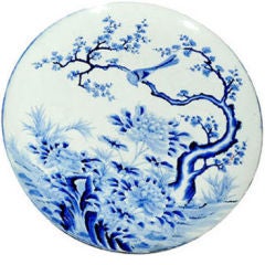 Antique Large Blue and White Imari Charger