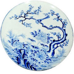 Large Blue and White Imari Charger