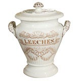 Antique English Leeches Jar (With Pierced Lid) - A Medical Rarity!