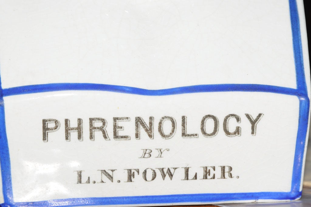 l.n. fowler phrenology bust