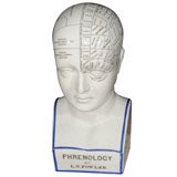 Phrenology Bust by L.N. Fowler - A Medical Antique