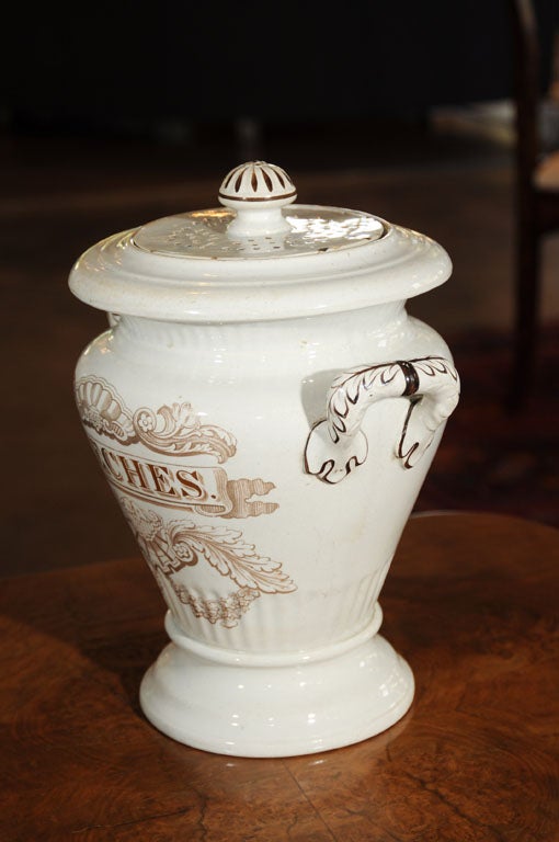 English Leeches Jar (With Pierced Lid) A Medical Rarity! at 1stDibs