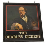 Vintage English Pub Sign - The Charles Dickens