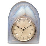 Rene Lalique Opalescent Glass Clock