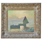 Antique Seascape, Oil on Board