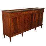 French Empire Mahogany Enfilade with Marble Top