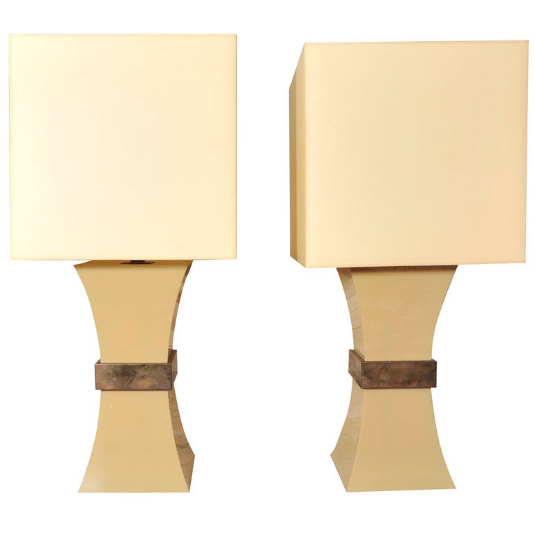 1970s Monumental Pair of Table Lamps For Sale