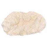 White Fox Throw with Cashmere Backing