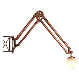 Antique Early Electric Wall Mounting Lamp.
