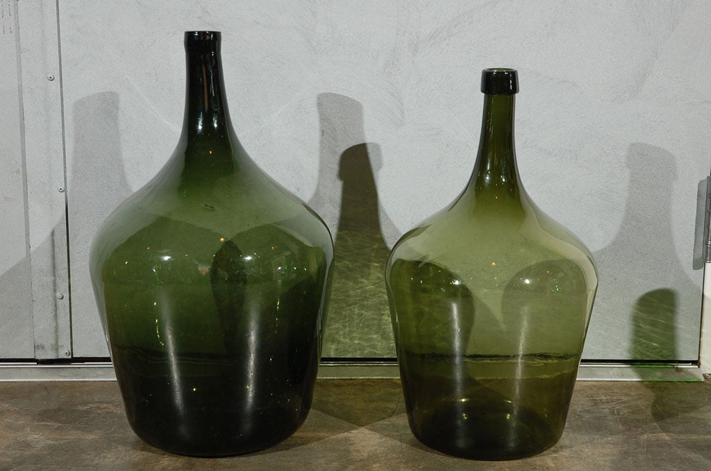 Large Glass Bottle at 1stdibs