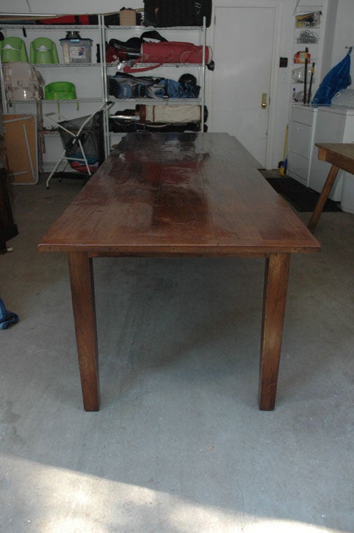 9 foot 3 inch Long English Farmhouse Dining Table 1