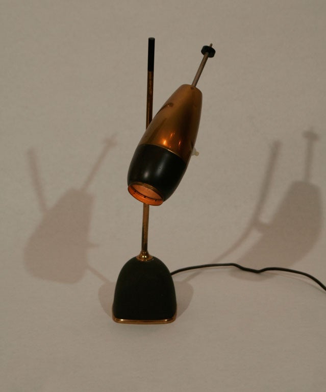 Brass Table Lamp by Oscar Torlasco For Sale