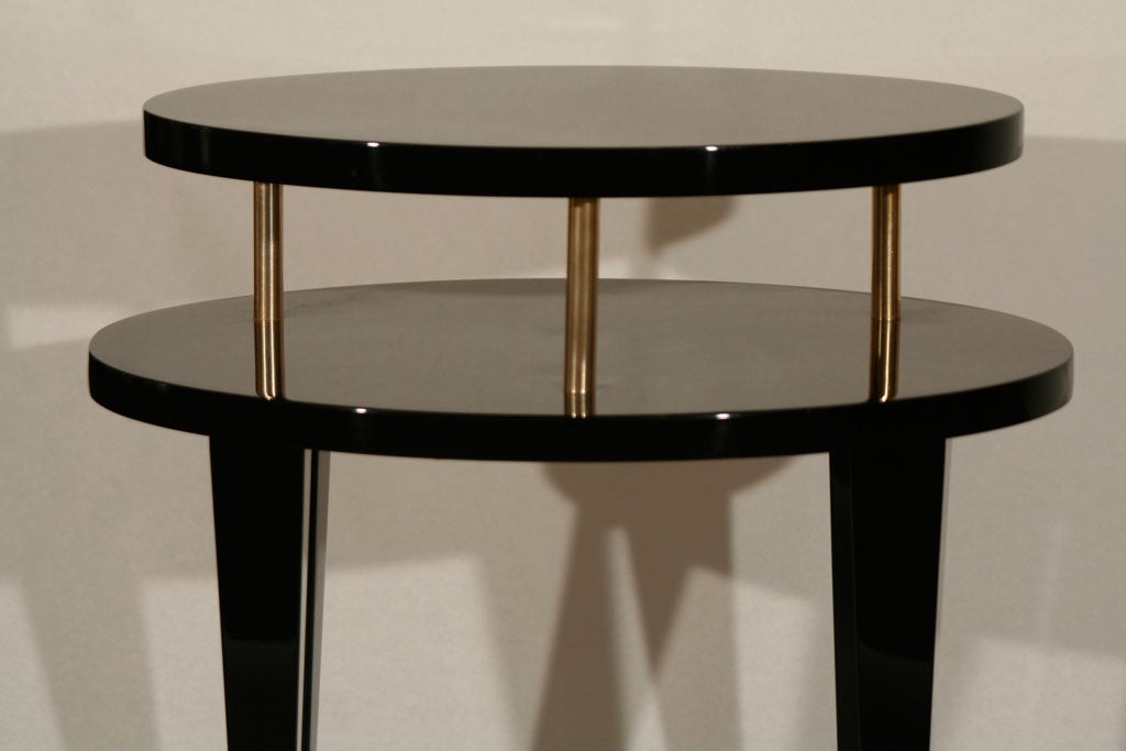 Small Tiered Oval Side Table