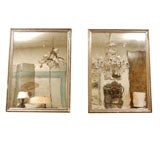 Circa 1880 French Mercury Glass Mirrors