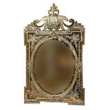 Antique 19th Century Venetian Glass Mirror