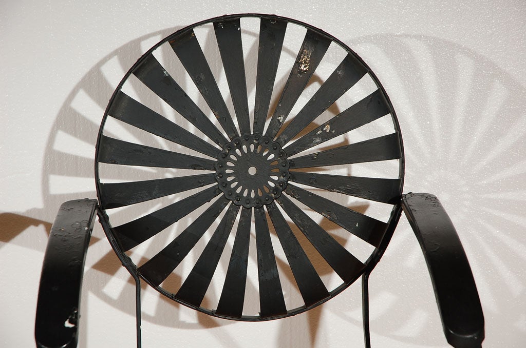 American Pair of Carre' Spring Steel Bouncer Chairs