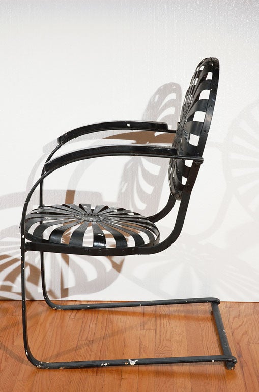 Mid-20th Century Pair of Carre' Spring Steel Bouncer Chairs