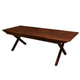 Antique Sawbuck Harvest Table
