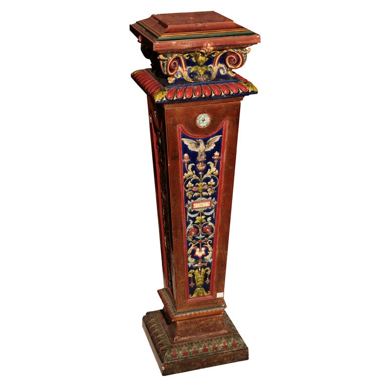Majolica Pedestal