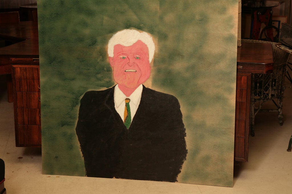 Ted Kennedy captured on board by local artist Earl Swanigan