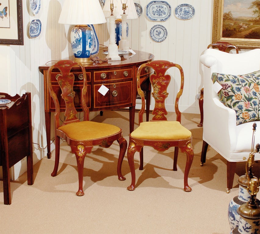 Set Chinoiserie Dining Chairs