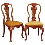 Vintage Set Chinoiserie Dining Chairs