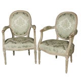 Pair of Louis XIV Style Chairs Attr. to Jansen