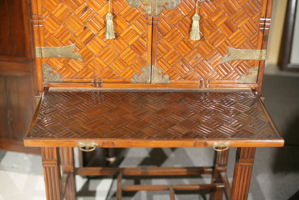 Oriental Bamboo Bar Cabinet 1