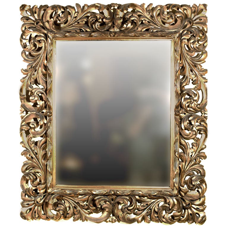 French Rococo Style Mirror at 1stdibs