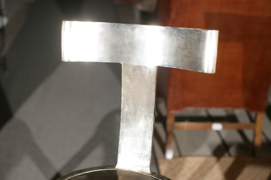 Two Sets of Steel Art Deco Style Bar Stools at 1stDibs art deco bar