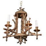 A French Bamboo Chandelier