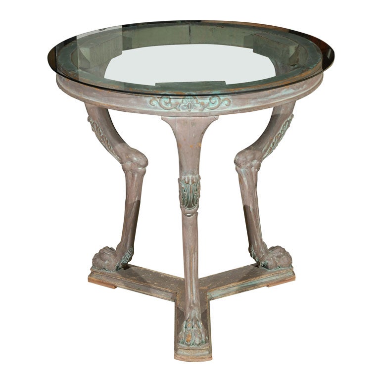 Neoclassical Clawfoot Table
