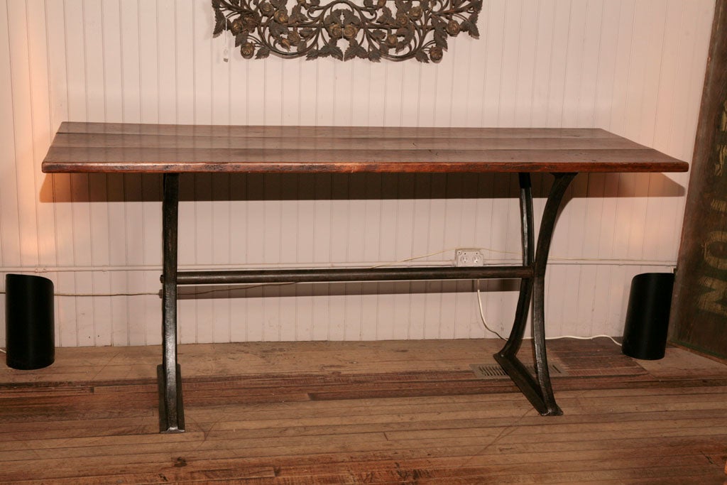 American Industrial Style Console Table