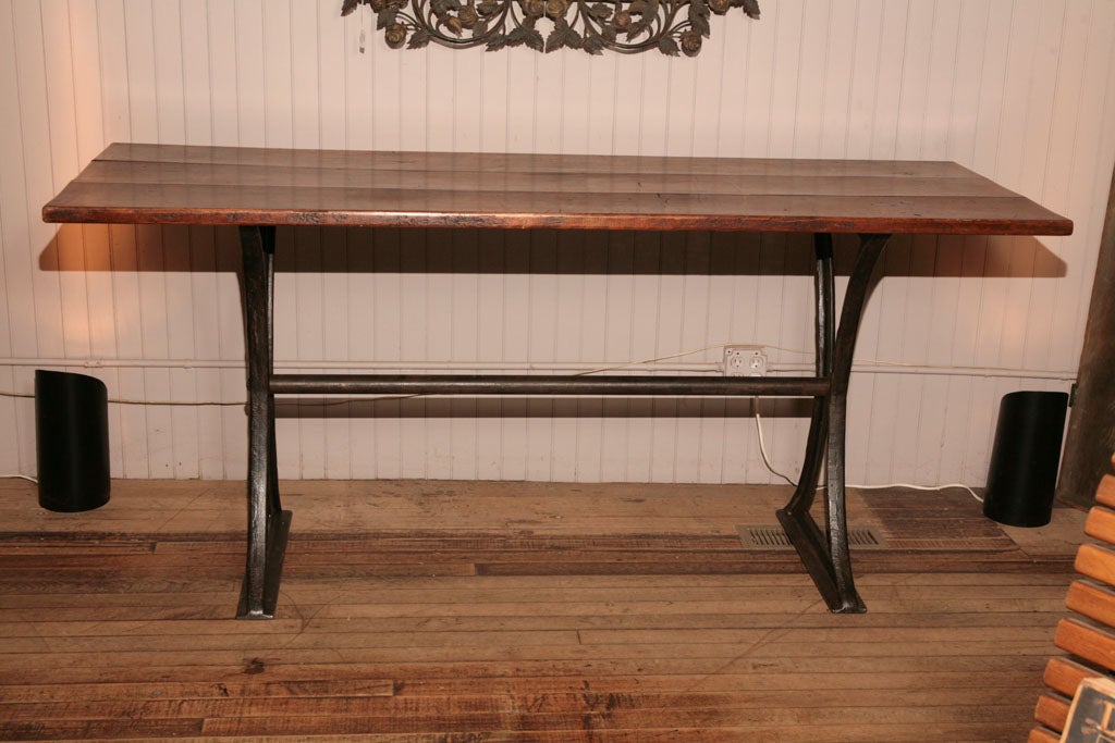 20th Century Industrial Style Console Table