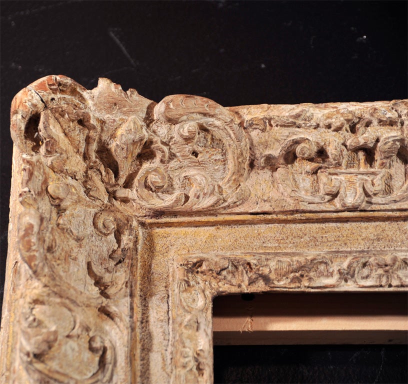 Hand-Carved Hand Carved Louis 16th Style Frame For Sale