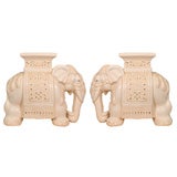 Pair of Ceramic Elephants