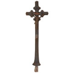 Cast Iron Crucifix, 71" High 3