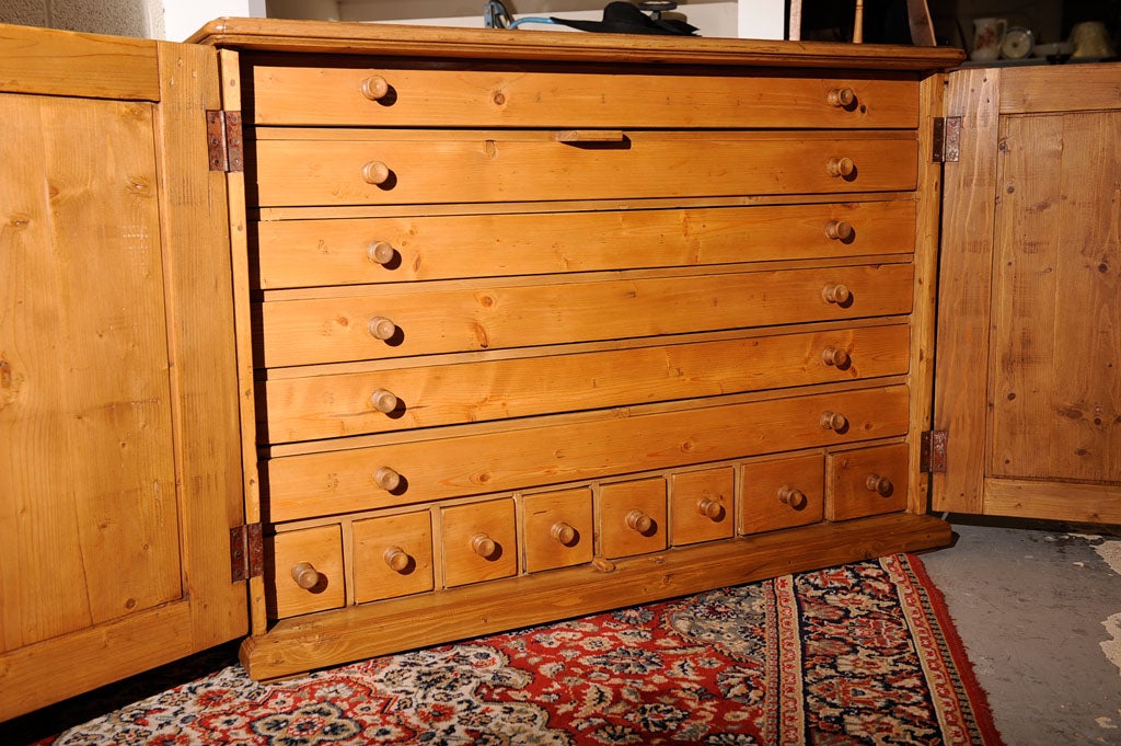 Austrian Map Chest or Architect's Cabinet