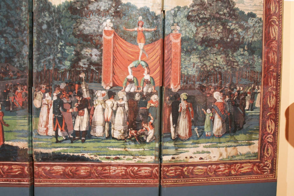 Dufour French Wallpaper Panel Screen, Circa 1815 2