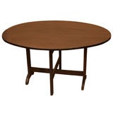 French Provincial Oval Tilt-Top Wine Table C-1840