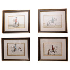 Set of 4 Equestrian Engravings