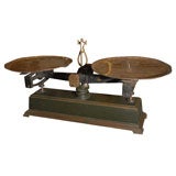 Antique, massive cast iron scale scale from store