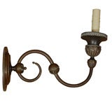 Single Large Bronze Wall Sconce from the Netherlands, circa 1890