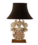 19th Century English Marble Lamp