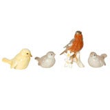 Collection of 4 German Ceramic Birds