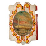 C. 1920 Painted Rounder Board off Carousel