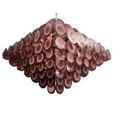 Large Purple Disc Chandelier 4