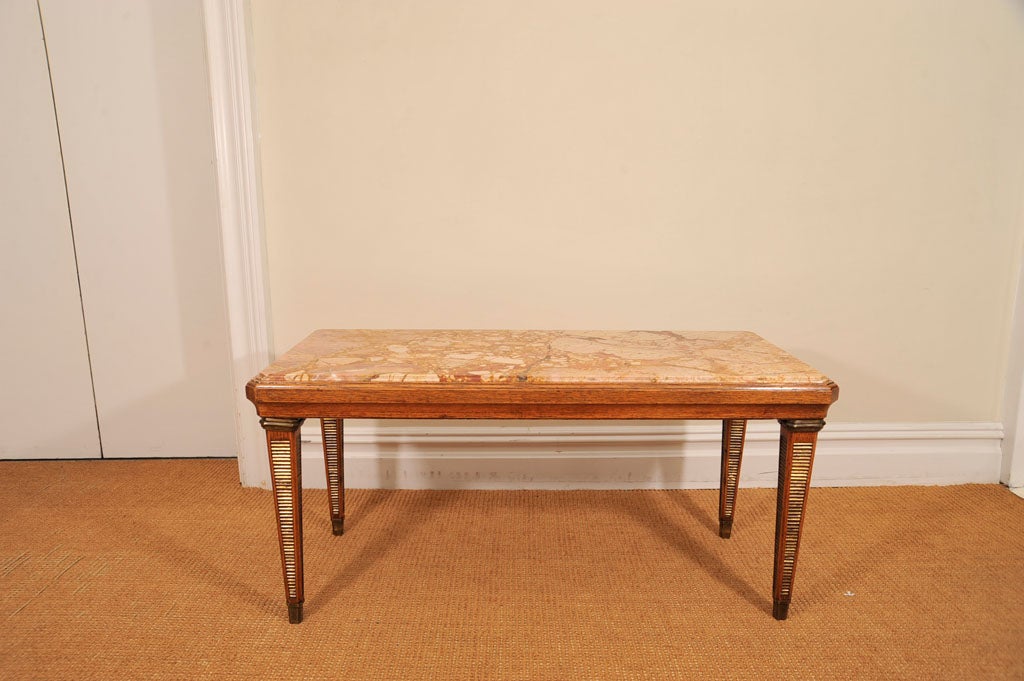 Louis XVI Style Marble Top Low Table