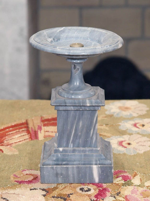 French PAIR OF FRENCH ST ANNE GRAY MARBLE TAZZA For Sale
